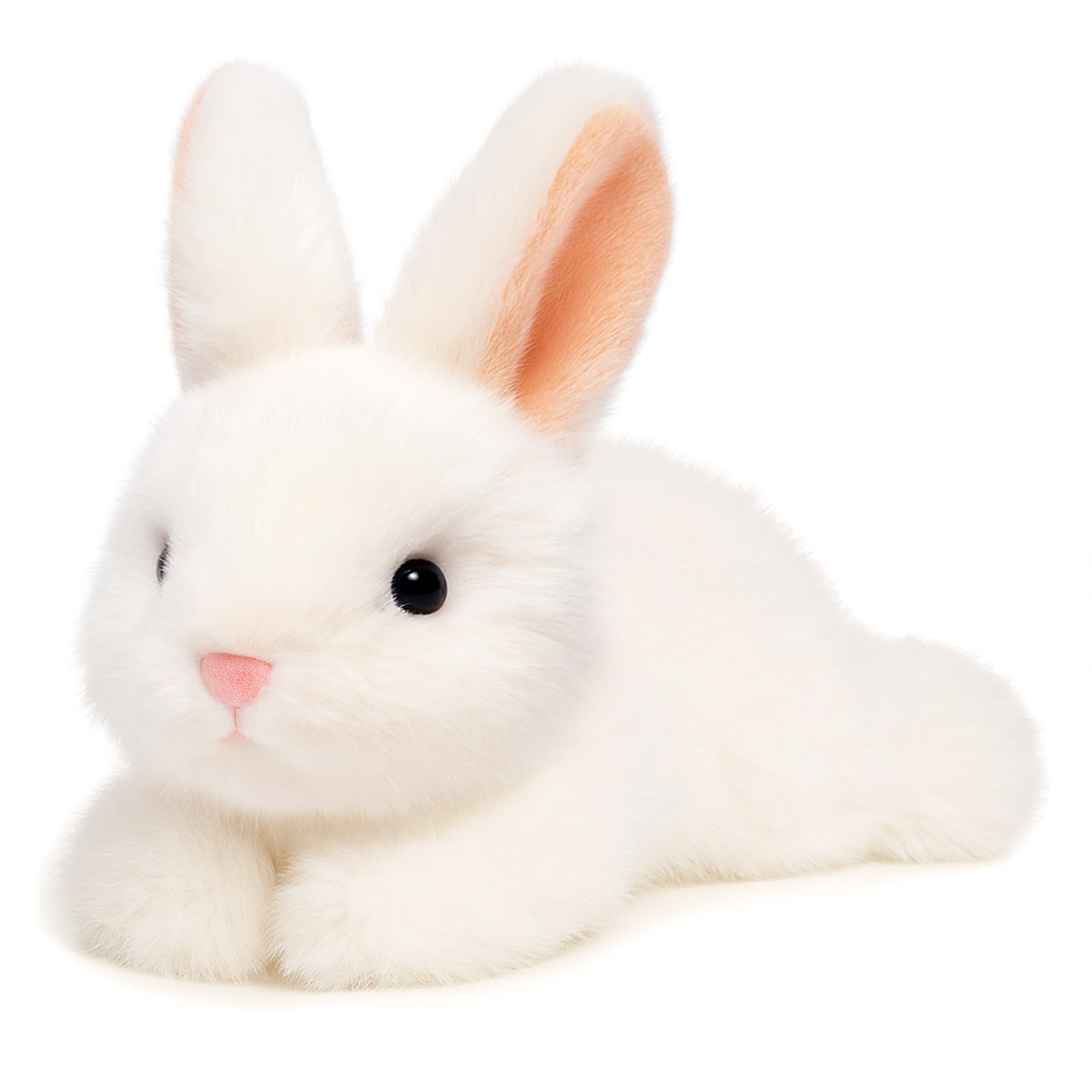 Mushymallow Soft White Rabbit Plush – Weighted Bean Stuffed Bunny, Palm-Sized with Aroma, Easter Gift for Kids