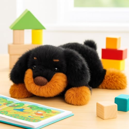 Mushymallow Weighted Plush Dachshund - Soft Stuffed Animal with Calming Scent, Cute Gift for Kids and Adults