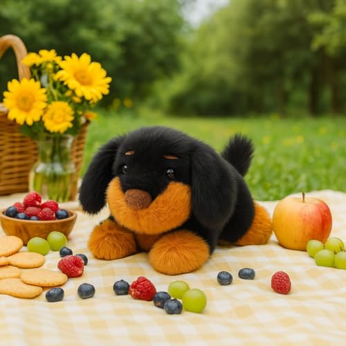 Mushymallow Weighted Plush Dachshund - Soft Stuffed Animal with Calming Scent, Cute Gift for Kids and Adults