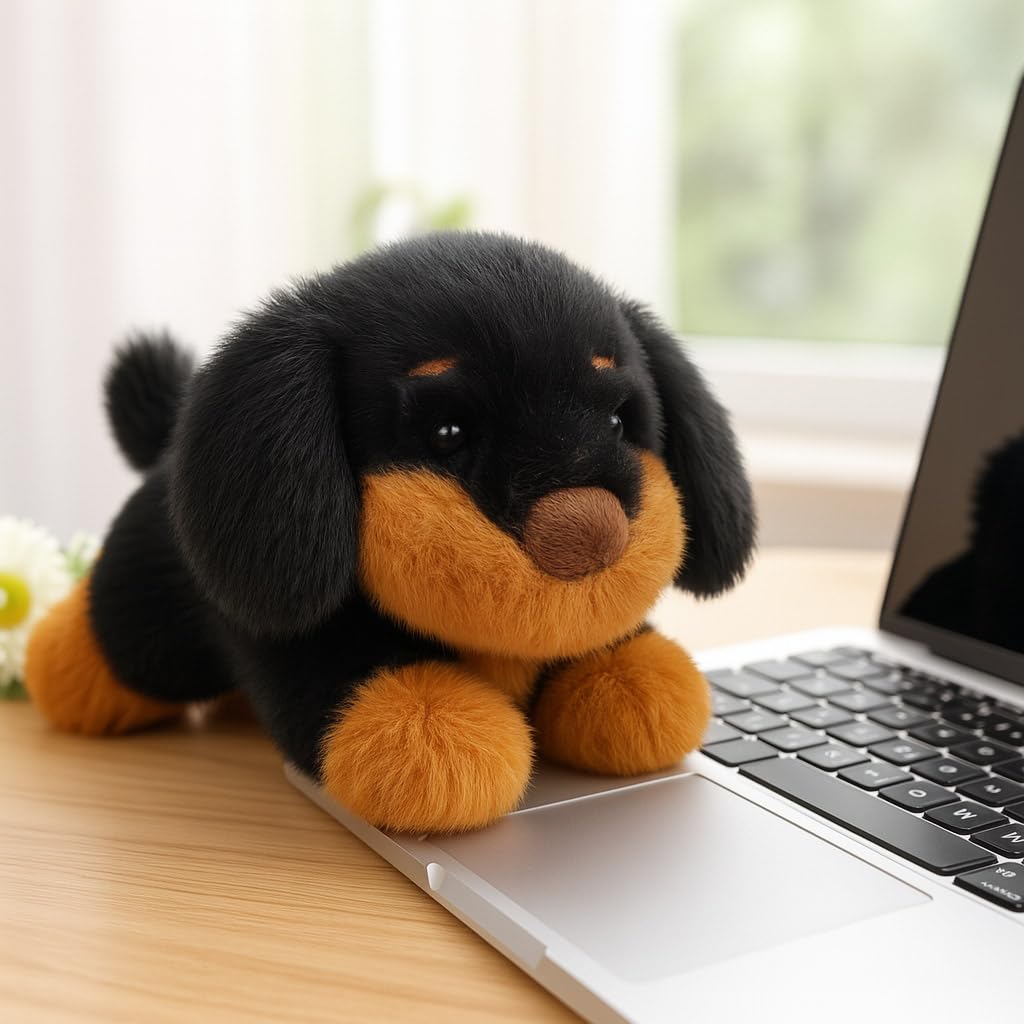 Mushymallow Weighted Plush Dachshund - Soft Stuffed Animal with Calming Scent, Cute Gift for Kids and Adults