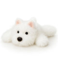 Mushymallow Westie Stuffed Animal – Soft Plush Dog Toy with Weighted Beans, Palm-Sized Cuddly Gift for Kids and Adults