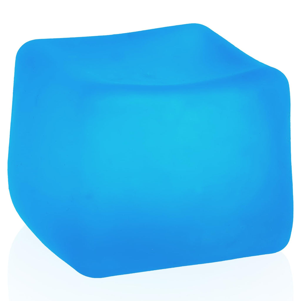 MUYMUT Blue Sensory Stress Cube – High-Density Gel Filled Squishy Toy for Anxiety Relief, Slow-Rebound, 1-Pack