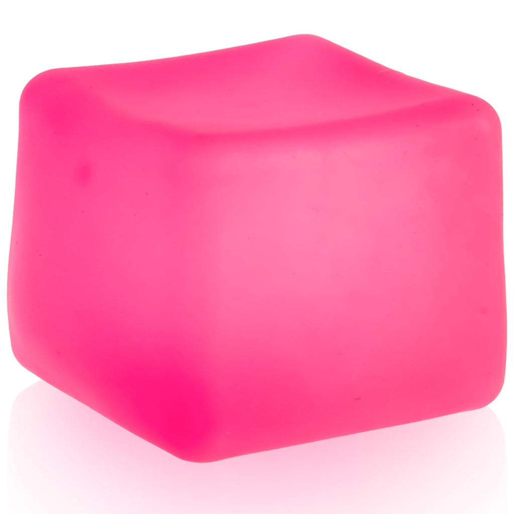 MUYMUT Sensory Stress Cube – High-Density Gel Filled Squishy Toy, Pink, 1-Pack for Anxiety Relief and Focus