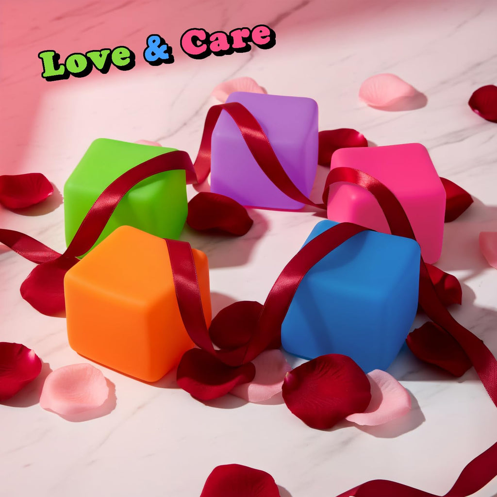 MUYMUT Sensory Stress Cube – High-Density Gel Filled Squishy Toy, Pink, 1-Pack for Anxiety Relief and Focus