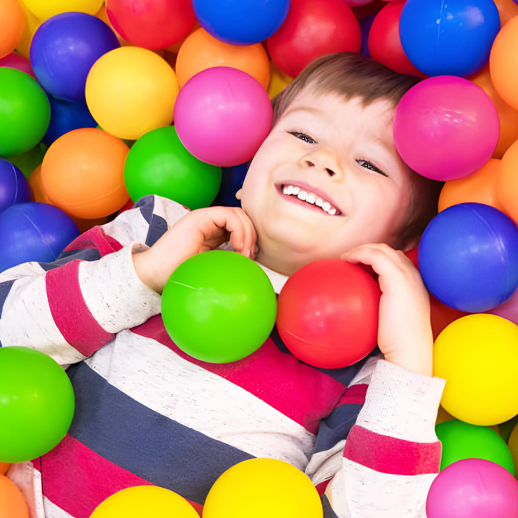 MW SPORTS 50 Ball Pit Balls for Toddlers & Kids – Crush Proof, BPA-Free, with Storage Bag