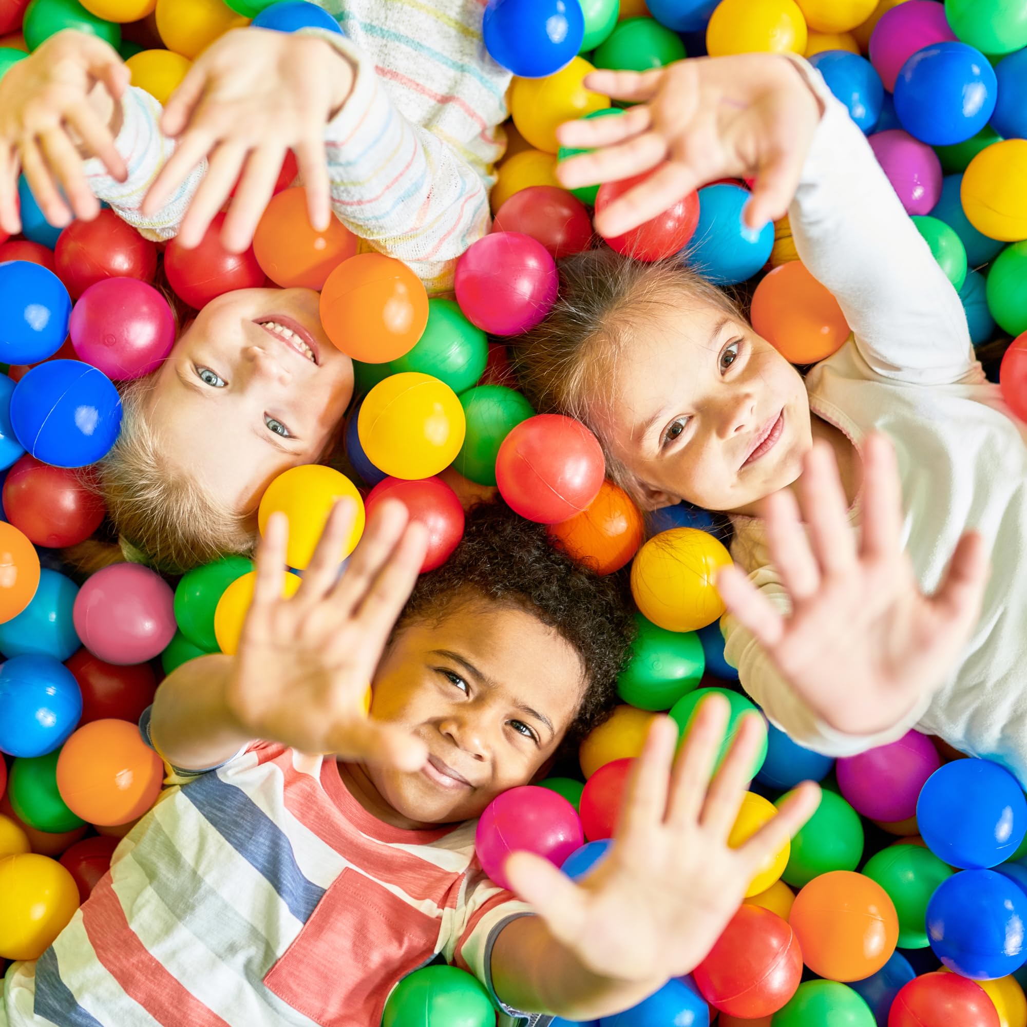 MW SPORTS 50 Ball Pit Balls for Toddlers & Kids – Crush Proof, BPA-Free, with Storage Bag