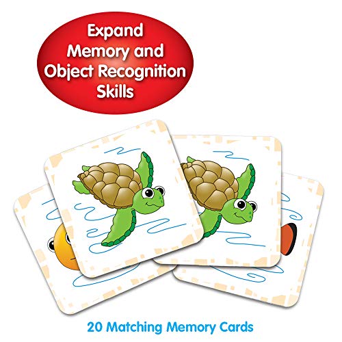 My First Memory Game Ocean Memory – 20 Card Matching Game for Toddlers Ages 2+ by The Learning Journey