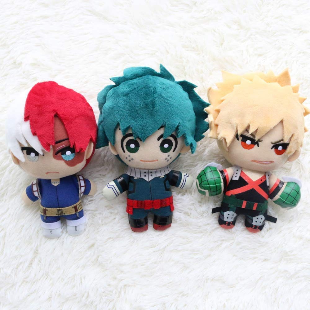 My Hero Academia Plush Keychain – 5.9" Green Hero Cosplay Stuffed Toy, Machine Washable