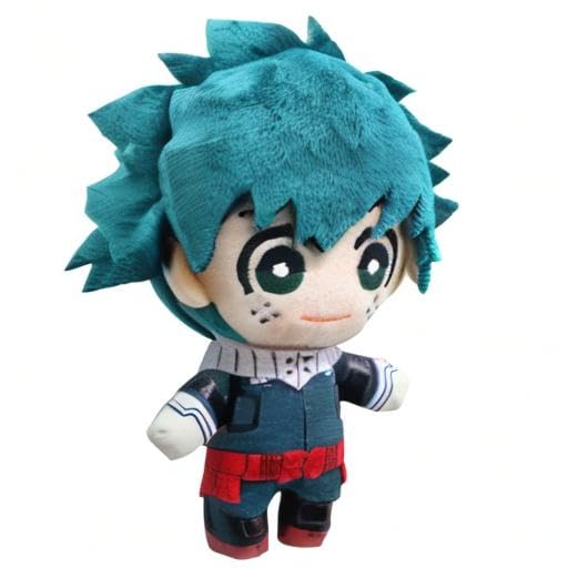 My Hero Academia Plush Keychain – 5.9" Green Hero Cosplay Stuffed Toy, Machine Washable