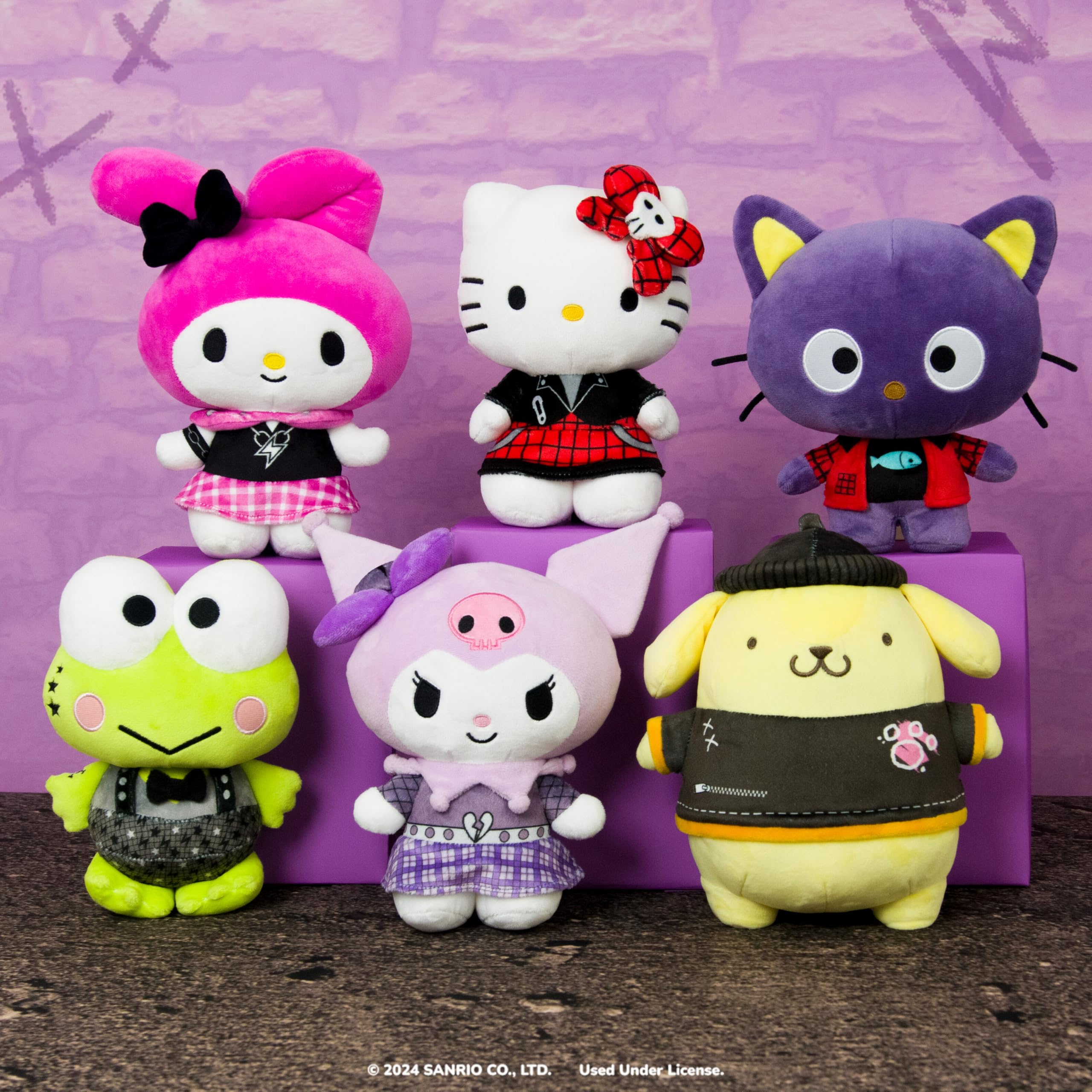 My Melody Punks Plush (8 inch) – Jazwares Hello Kitty and Friends Series 2
