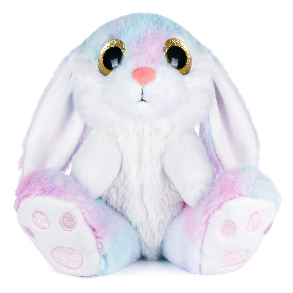 My OLi Rainbow Easter Bunny Stuffed Animal – 8.5 Inch Soft Plush with Floppy Ears