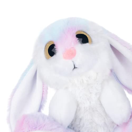 My OLi Rainbow Easter Bunny Stuffed Animal – 8.5 Inch Soft Plush with Floppy Ears