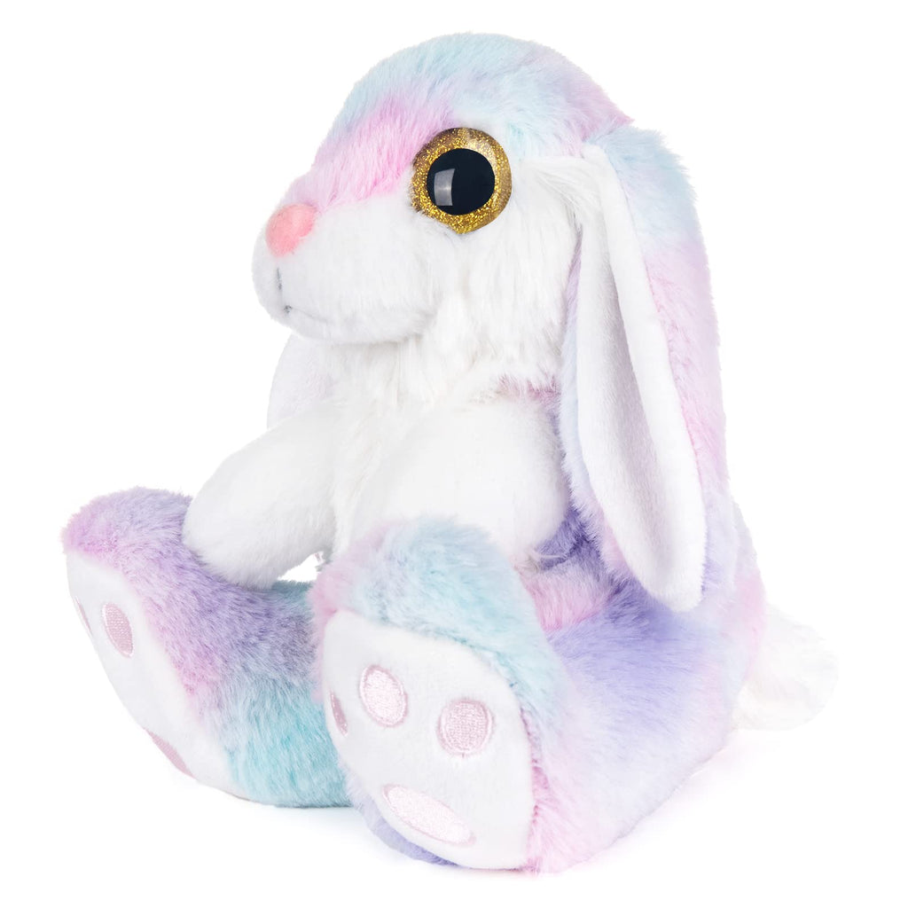 My OLi Rainbow Easter Bunny Stuffed Animal – 8.5 Inch Soft Plush with Floppy Ears