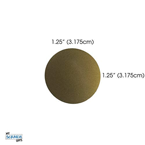 My Scratch Offs 1.25" Gold Scratch-Off Stickers – 100 Peel-and-Stick Labels