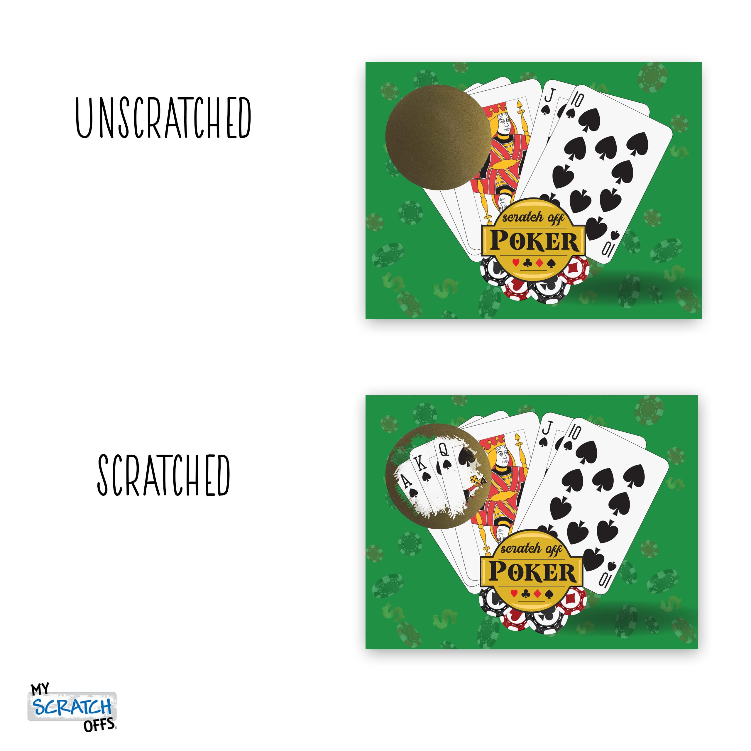 My Scratch Offs Casino Night Poker Scratch Off Cards – 26 Pack