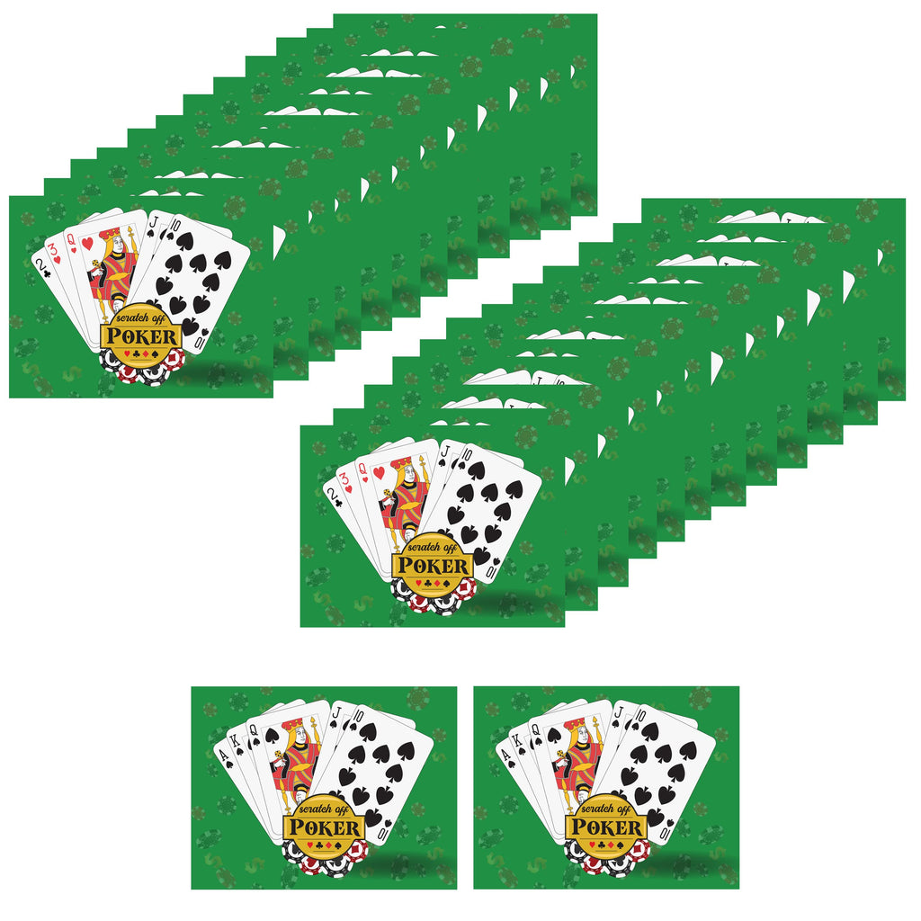 My Scratch Offs Casino Night Poker Scratch Off Cards – 26 Pack