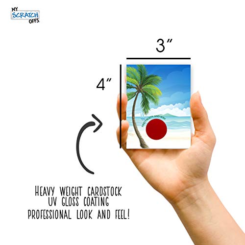 My Scratch Offs Christmas in July Scratch Off Cards (26 Pack) – Palm Tree Santa Design