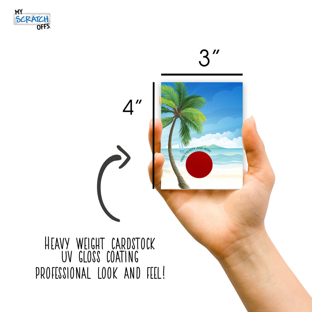 My Scratch Offs Christmas in July Scratch Off Cards (26 Pack) – Palm Tree Santa Design