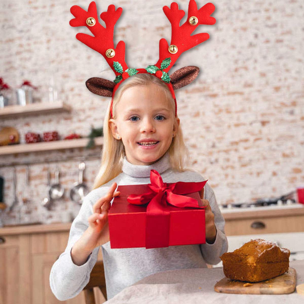 Myuilor Reindeer Antlers Headband – Comfortable One-Size-Fits-Most for Christmas and Easter Parties