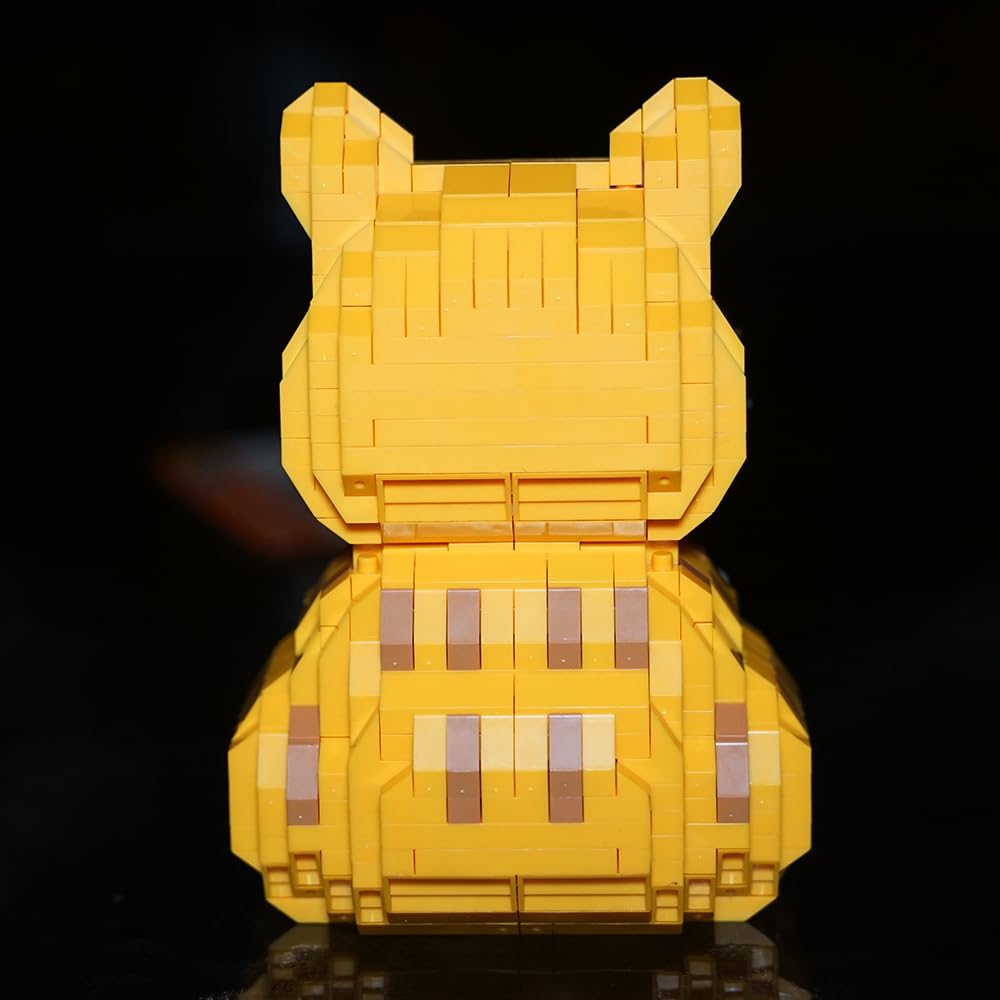 Myweyde Orange Cat Building Blocks – 834 Pieces Micro Building Set for Adults & Kids