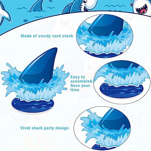 Namalu 16-Piece Shark Centerpiece Set - Ocean Theme Table Decorations for Birthday Parties