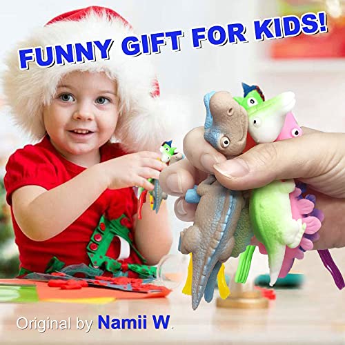 Namii W Rubber Chicken Slingshot and Dinosaur Catapult Toys for Kids - Pack of 10 (4 Chickens + 6 Dinosaurs)