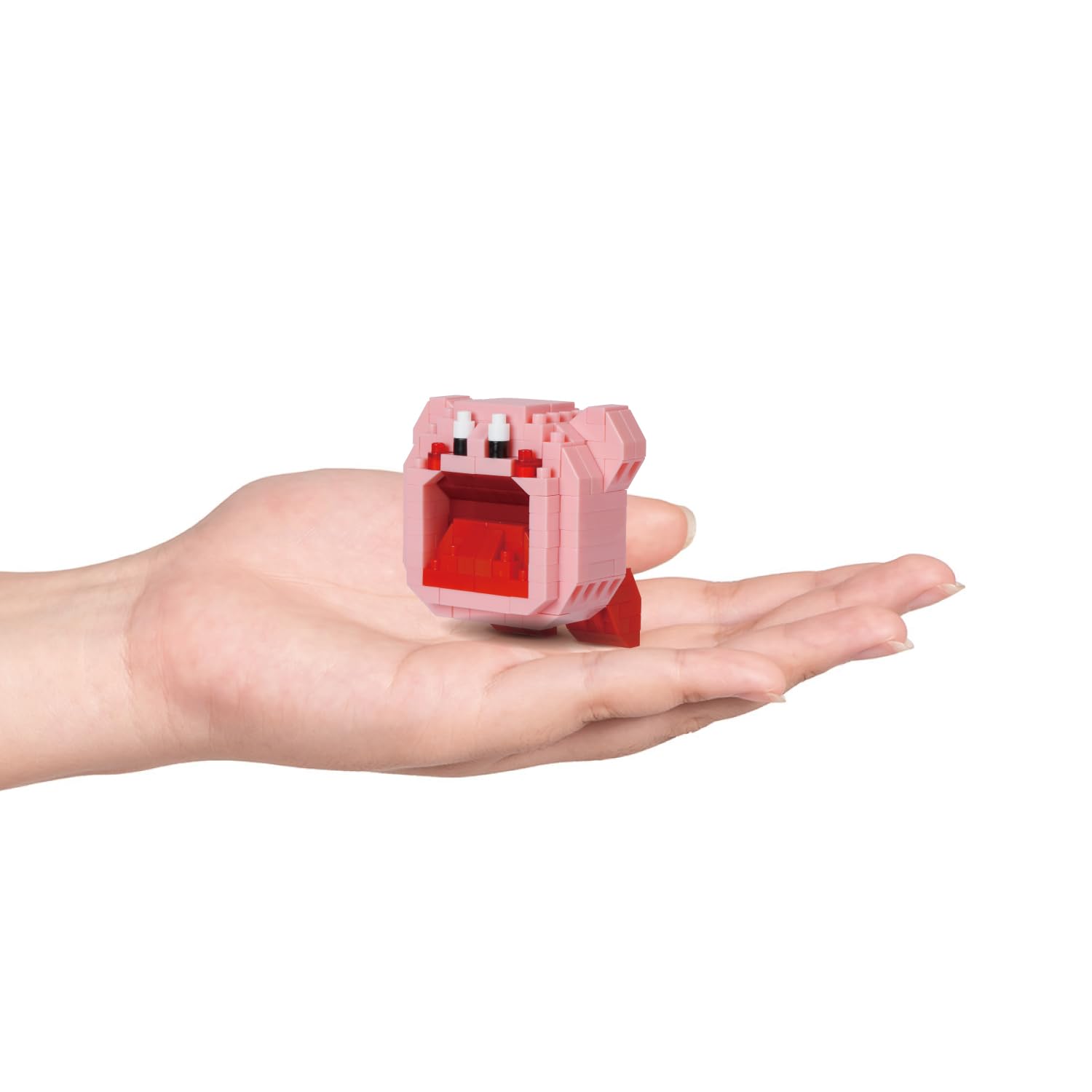 nanoblock Inhaling Kirby Building Kit – Character Collection Series with 200 Micro Bricks