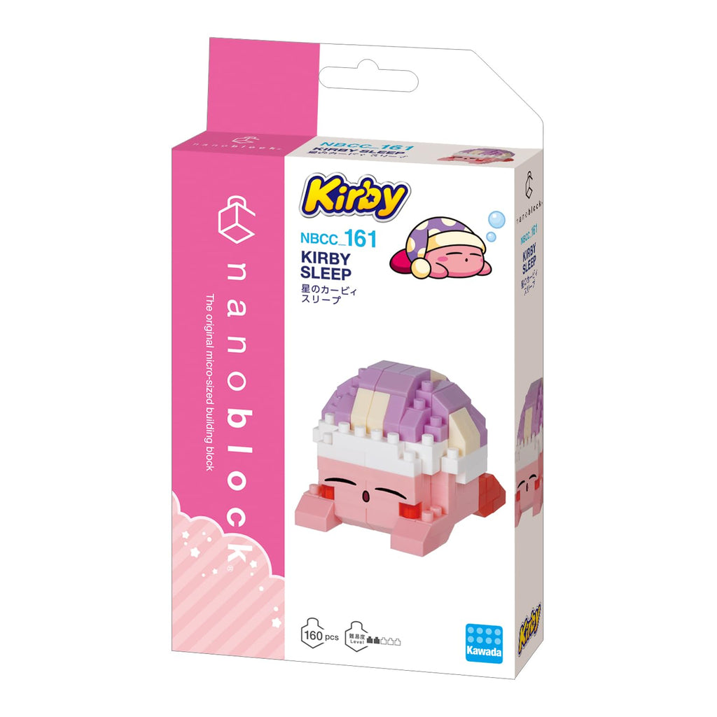 nanoblock Kirby Sleeping Kirby Character Collection Building Kit – 160 Piece Micro Building Block Set