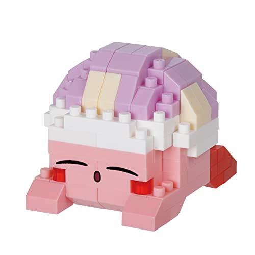 nanoblock Kirby Sleeping Kirby Character Collection Building Kit – 160 Piece Micro Building Block Set