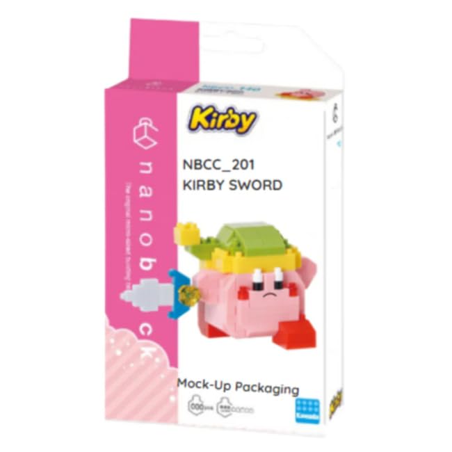 nanoblock Kirby Sword Building Kit – 210 Pieces, 1.65 Inch, Difficulty Level 2