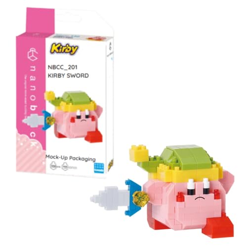 nanoblock Kirby Sword Building Kit – 210 Pieces, 1.65 Inch, Difficulty Level 2