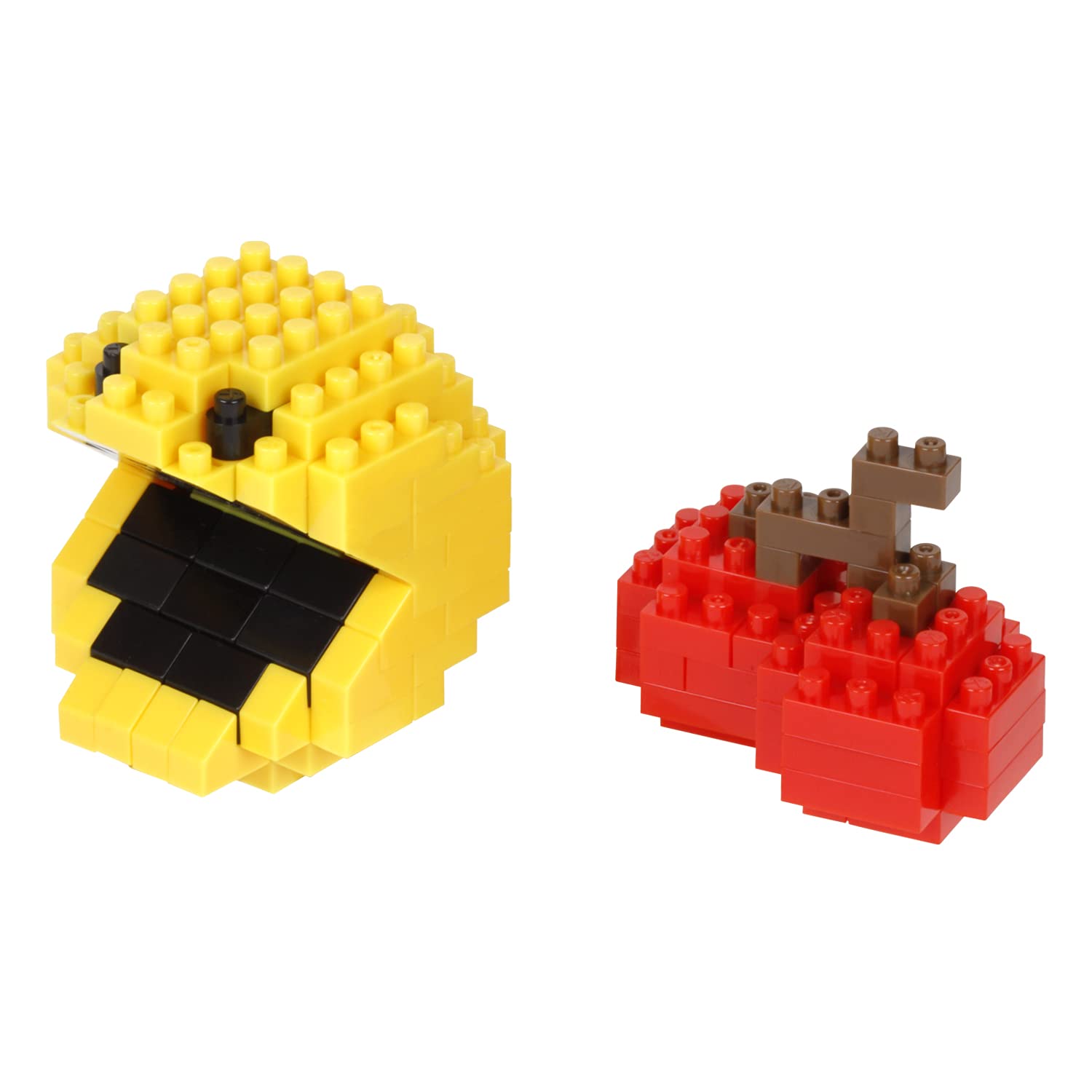 nanoblock PAC-Man & Cherry Building Kit - 150 Piece Micro Block Set for Ages 8+