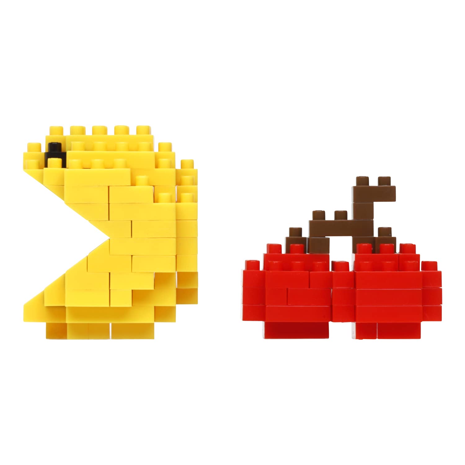 nanoblock PAC-Man & Cherry Building Kit - 150 Piece Micro Block Set for Ages 8+