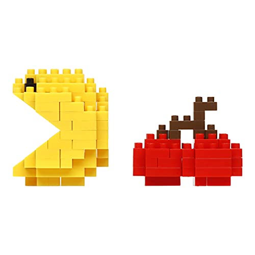 nanoblock PAC-Man & Cherry Building Kit - 150 Piece Micro Block Set for Ages 8+