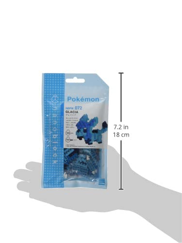 nanoblock Pokémon Glaceon Building Kit – 160 Micro Blocks, 1.9-Inch Model