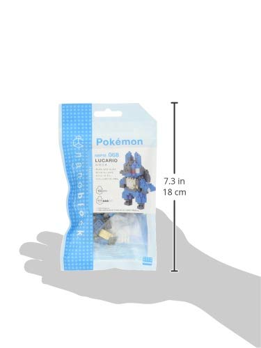 nanoblock Pokémon Lucario Building Kit – 160 Pieces, 2.9" Figure for Ages 15+