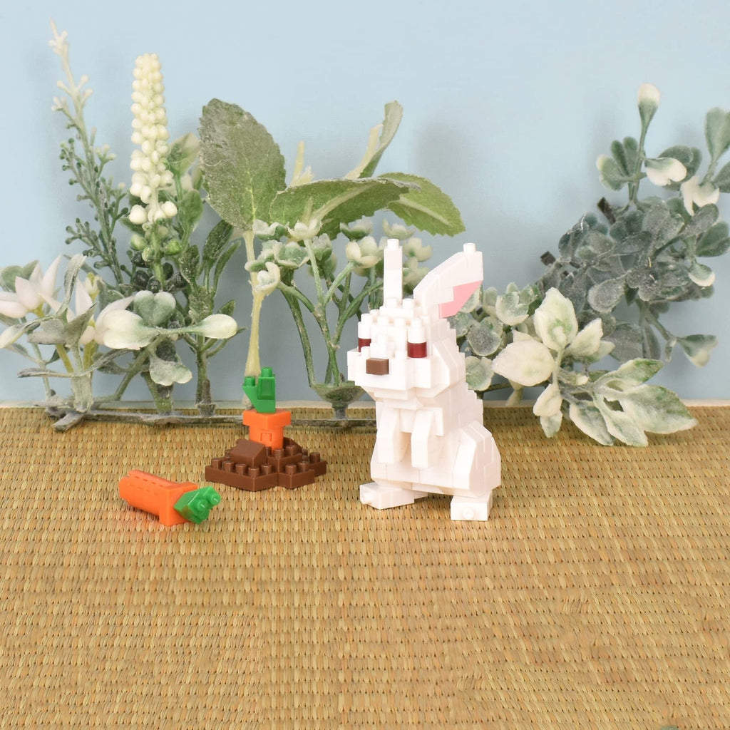 nanoblock Rabbit Mini Collection Building Kit – 140 Pieces, Level 2