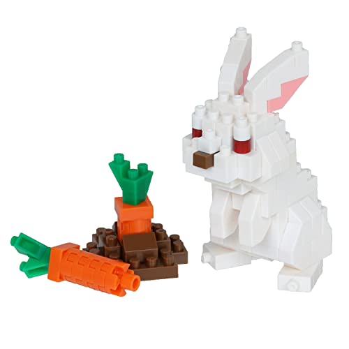 nanoblock Rabbit Mini Collection Building Kit – 140 Pieces, Level 2