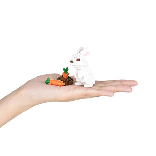 nanoblock Rabbit Mini Collection Building Kit – 140 Pieces, Level 2