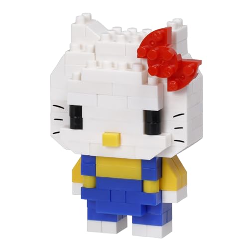 nanoblock Sanrio Hello Kitty ver. 2 Building Kit – 140 Pieces, Level 2 Difficulty, Tiny Bricks