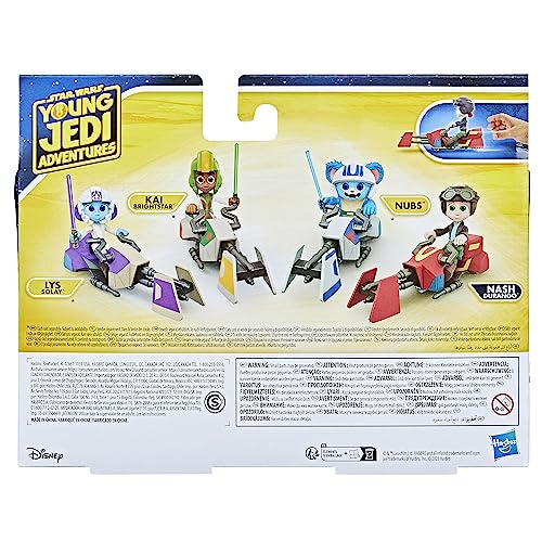 Nash Durango Figure & Speeder Bike – 4-Inch Young Jedi Adventures Toy Set by Hasbro