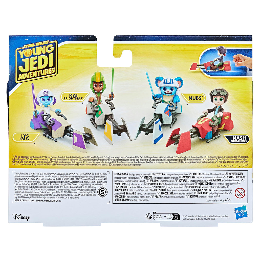 Nash Durango Figure & Speeder Bike – 4-Inch Young Jedi Adventures Toy Set by Hasbro