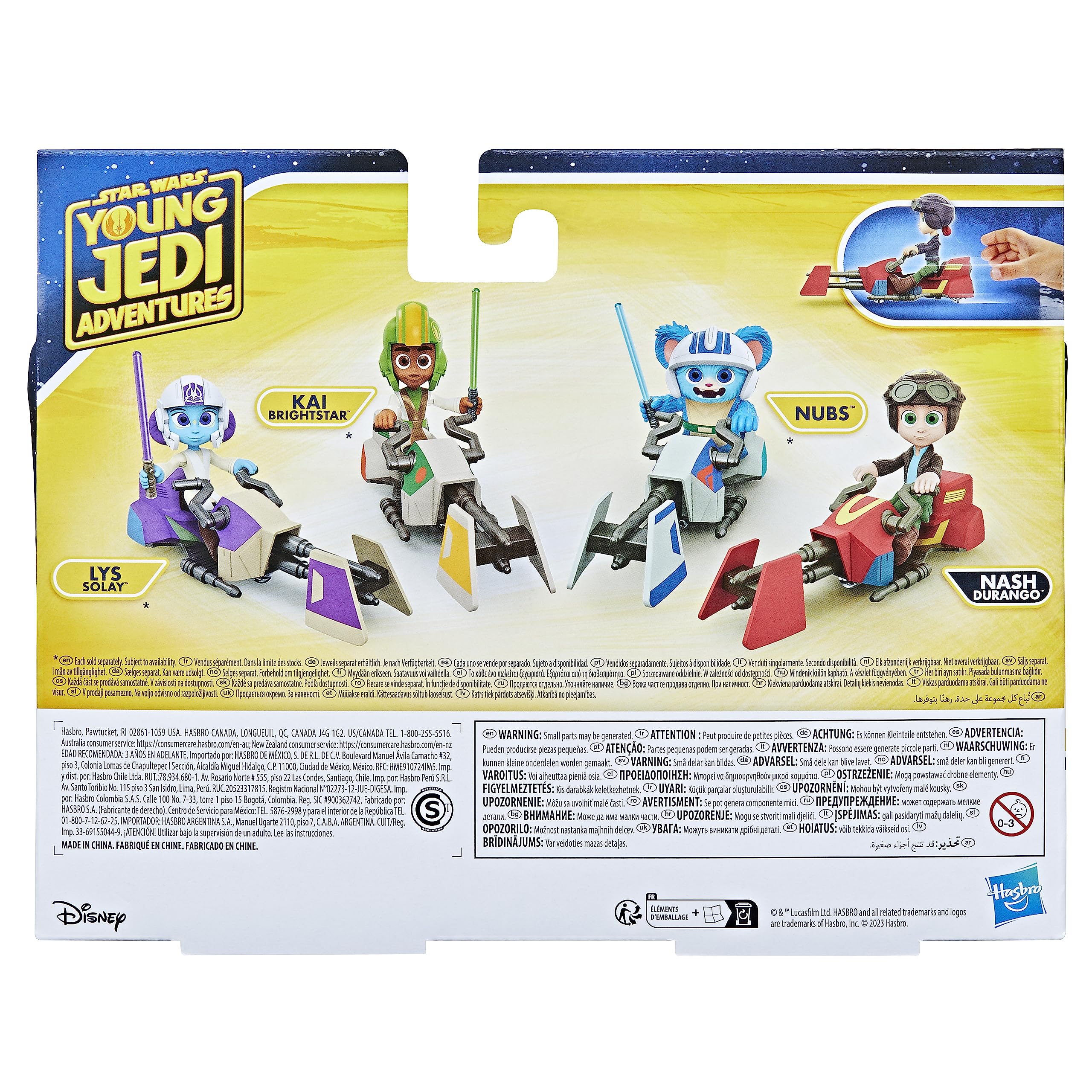 Nash Durango Figure & Speeder Bike – 4-Inch Young Jedi Adventures Toy Set by Hasbro