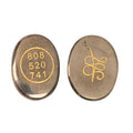 Natural Pyrite Zibu Coin with Angelic Numbers 808 520 741 – Prosperity and Protection Pocket Stone