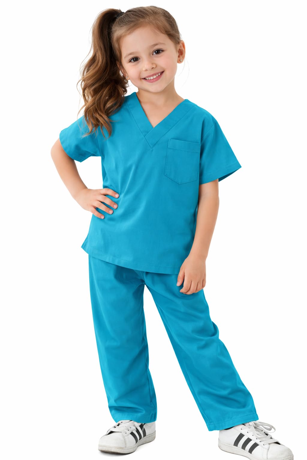 Natural Uniforms Kids Scrub Set – Soft Touch Teal 8/10 Role Play Costume