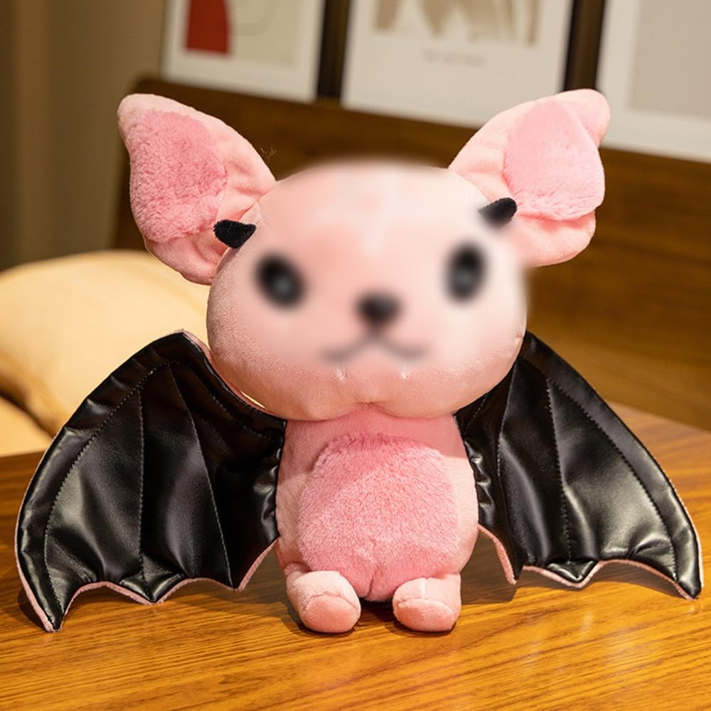 NatureMan Pink Bat Plush 11.8 Inch – Soft Stuffed Animal for Halloween Decor and Gifting