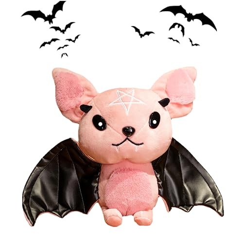 NatureMan Pink Bat Plush 11.8 Inch – Soft Stuffed Animal for Halloween Decor and Gifting
