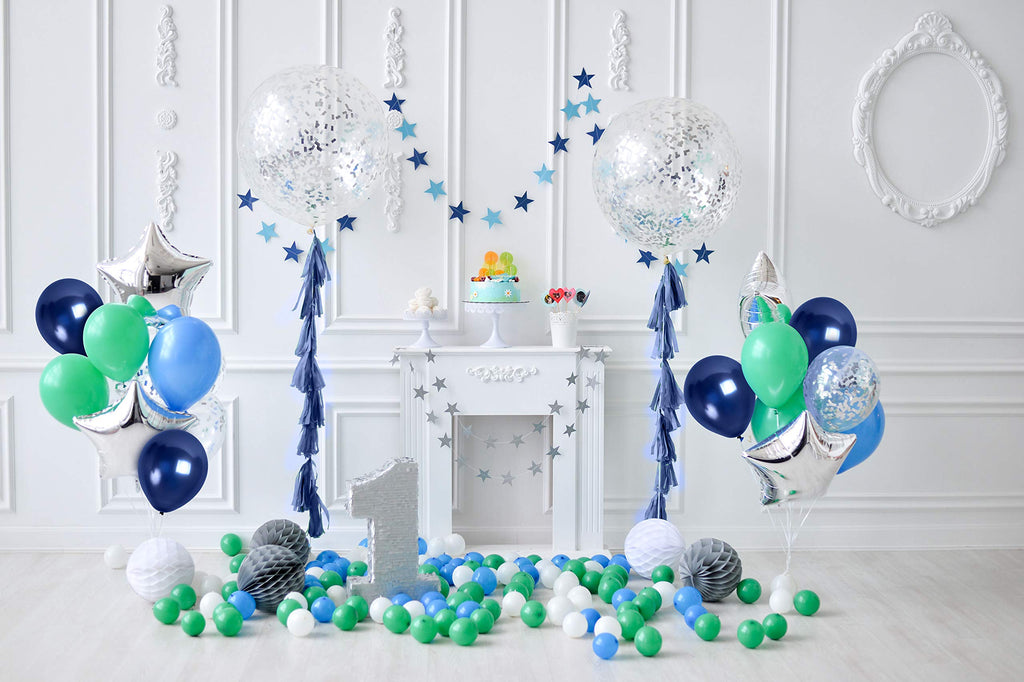 Navy Blue Metallic Balloons 36 Pack - 12 Inch Latex Balloons for Birthday Graduation Party Decorations