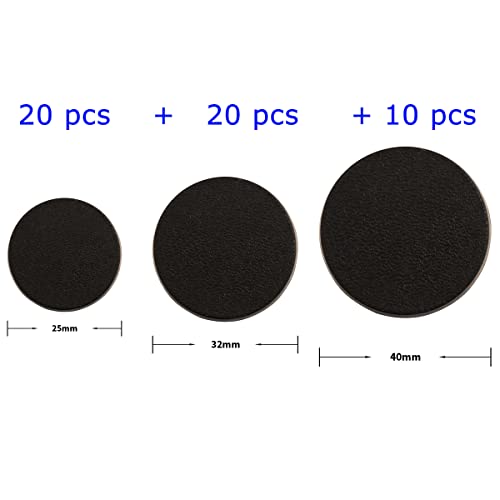 NC EBCO 50-Piece Mixed Round Plastic Model Bases (25mm/32mm/40mm) for Gaming Miniatures