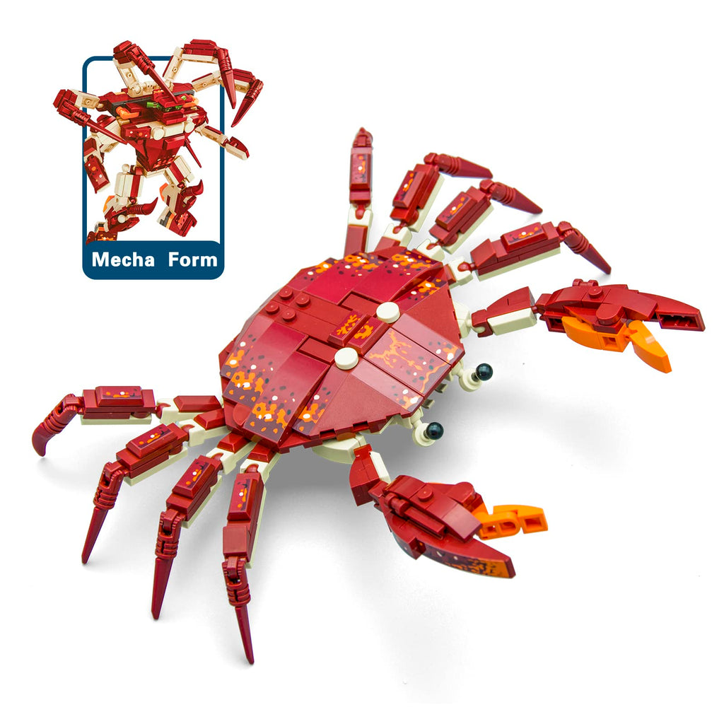 Neomoner Ocean Animal Building Blocks – 242-Piece Crab Set for Kids 6+
